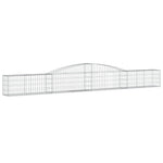 Arched Gabion Baskets 8 pcs 400x30x40/60 cm Galvanised Iron 3146833