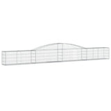 Arched Gabion Baskets 7 pcs 400x30x40/60 cm Galvanised Iron 3146832