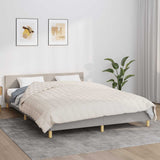 Weighted Blanket Light Cream 200x200 cm 13 kg Fabric 350761