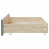 Bed Storage Drawers 2 pcs Light Grey Engineered Wood and Velvet 833928