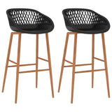 Bar Chairs 2 pcs Black 248152