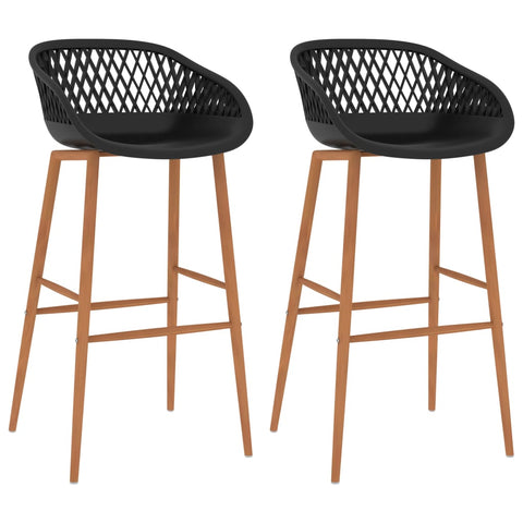 Bar Chairs 2 pcs Black 248152