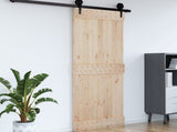 Door NARVIK Natural 80 x 210 cm Solid Pine Wood 42047083