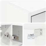 Bathroom Mirror Cabinet White 73.5 x 16 x 62.5 cm 889167
