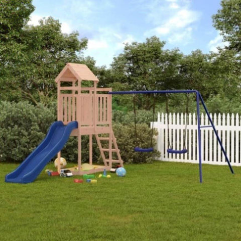 ZNTS Outdoor Playset Solid Wood Douglas 3155880
