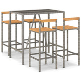 Garden Bar Set Grey 3187693