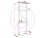 ZNTS Felix 2 Door Wardrobe 100-101-099