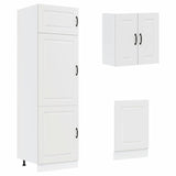 8 Piece Kitchen Cabinet Set Kalmar White Engineered Wood 3314791