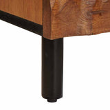 Bedside Cabinet 2 pcs Brown 40 x 33 x 46 cm Solid Mango Wood 4017907