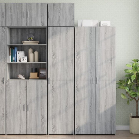 Slim Storage Cabinet Grey Sonoma 45x42.5x225 cm Engineered Wood 3281292
