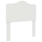 Bed Frame with Headboard White 100 x 200 cm Solid Pine Wood 3413344