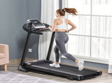 Folding Treadmill, 2.0HP Incline Treadmill Running Machine, 12.8 km/h, with LED Display, Manual T3398P376855