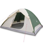 ZNTS Camping Tent Dome 6-Person Green Waterproof 94412