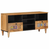 TV Cabinet with Shelf Natural 100 x 33 x 46 cm Solid Mango Wood 4018278