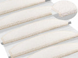 Self-adhesive Stair Mats 15 pcs White 80 x 24.5 x 3.5 cm 42038657