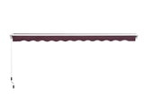 Manual Retractable Awning, 3x2.5 m-Red T3398P310365