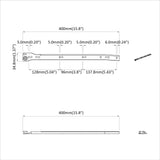 Drawer Slide 55 pcs White Steel 864658