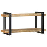 Wall Shelf 90x33x45 cm Solid Rough Wood Mango 4017485