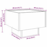 Coffee Table Old Wood 40 x 40 x 30 cm Engineered wood 3394554