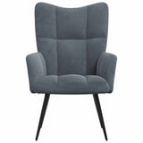 Relaxing Chair Dark Grey Velvet 42022445