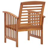 Garden Chair Set of 2 Natural wood Solid acacia wood Standard 310256