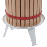 Fruit and Wine Press with Cloth Bag 24 L Oak Wood 144744