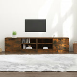 TV Cabinets 2 pcs Smoked Oak 80x35x36.5 cm Engineered Wood 817118