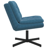 Swivel Relaxing Chair Blue 63 x 75 x 76 cm Velvet 42007359