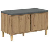 Hall Bench Artisan Oak 80 x 38 x 46 cm 891535