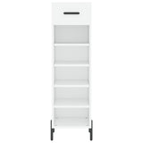 Shoe Cabinet White 30x35x105 cm Engineered Wood 829684