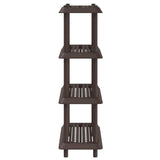 Shelving Unit 4-Tier 100 x 40 x 136.5 cm PP Brown 8011749