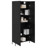 Highboard Black Oak 69.5 x 34 x 180 cm Engineered Wood 3416130