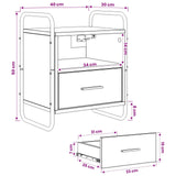 Hanging Bedside Cabinet Smoked Oak 40 x 30 x 50 cm 8013558