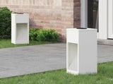 Solar Led Pathway Light 2 pcs White Cold Rolled Steel 879710