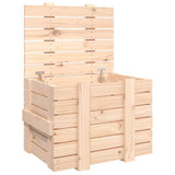 Storage Box 58x40.5x42 cm Solid Wood Pine 824993