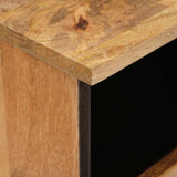 Bedside Cabinet 2 pcs Natural 40 x 33 x 46 cm Solid Mango Wood 4018051