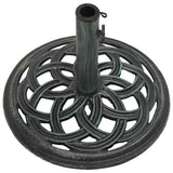 Umbrella Base Green 44x44x31 cm Cast Iron 317756
