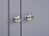 75x60cm Freestanding Bathroom Storage Cabinet Unit w/ 2 Drawers Cupboard Adjustable Shelf Metal T3398P344165