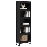 Book Cabinet 2 pcs Black Oak 60 x 30 x 189.5 cm Engineered Wood 3402998
