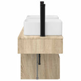 Bathroom Furniture Set 3 pcs Sonoma Oak Engineered Wood 3405599
