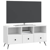 TV Cabinet High Gloss White 102 x 34.5 x 50 cm Engineered Wood 895599