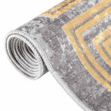 Rug Washable 190x300 cm Grey 337938