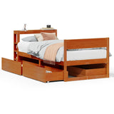 Bed Frame without Mattress Wax Brown 75x190 cm Small Single Solid Wood Pine 3306407