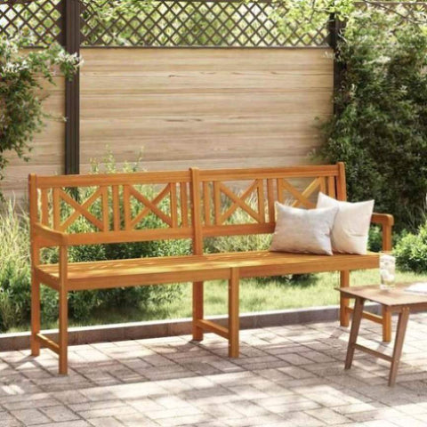 Garden Bench Brown 180 x 56 x 90cm Solid Acacia wood 4105526