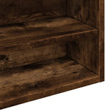 Vitrine Cabinet Smoked Oak 100x15x58 cm Engineered Wood 847930