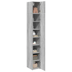 Slim Storage Cabinet Grey Sonoma 30x42.5x225 cm Engineered Wood 3281264