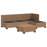 5 pcs Rattan Lounge Set with Cushions GENDT Natural Rattan 3429846