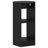 Side Cabinet Black Engineered Wood 899835