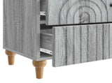Bedside Cabinet Grey Sonoma 62 x 34.5 x 48 cm Engineered Wood 894091