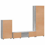 TV Cabinet Set FLORIN 3 pcs Grey Sonoma Engineered Wood 3397960